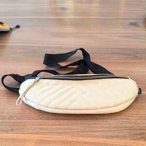 Athleta Beige Quilted Belt Bag